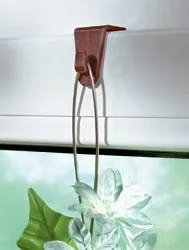 Fenster-Klipp, Fenster-Haken, Braun, 4er-Set - 3