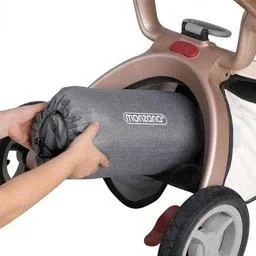 Kinderwagen-Fußsack Grau | Teddy | Maxi-Cosi | mit Aufbewahrungstasche - 8