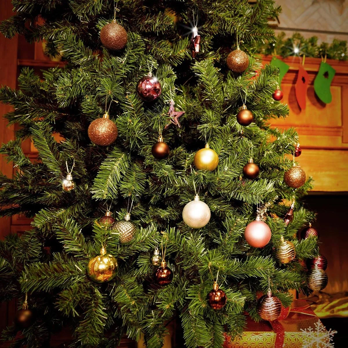 Weihnachtsbaum - PVC - 180cm hoch - ohne Beleuchtung - mit Ständer - 8