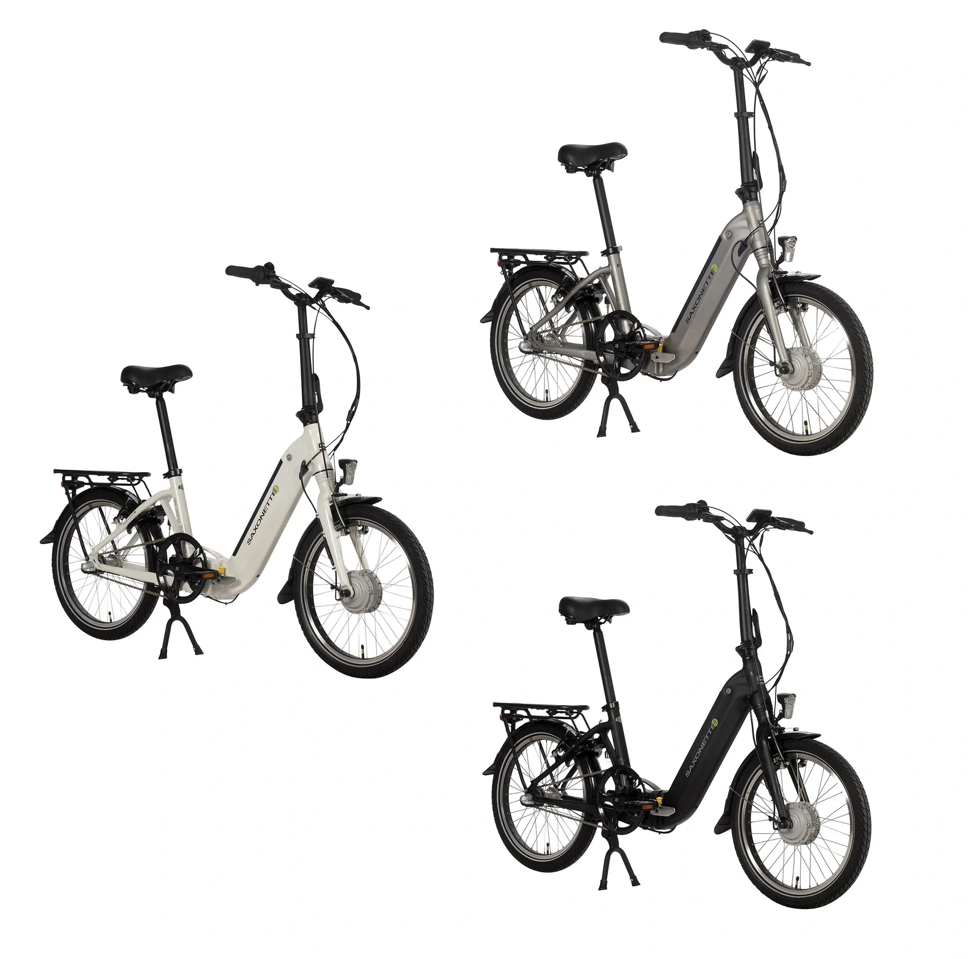 Unisex E-Faltrad, 20 Zoll, Rahmenhöhe 33 cm,3 Gang Nabenschaltung, Schwarz, Sylt - 4