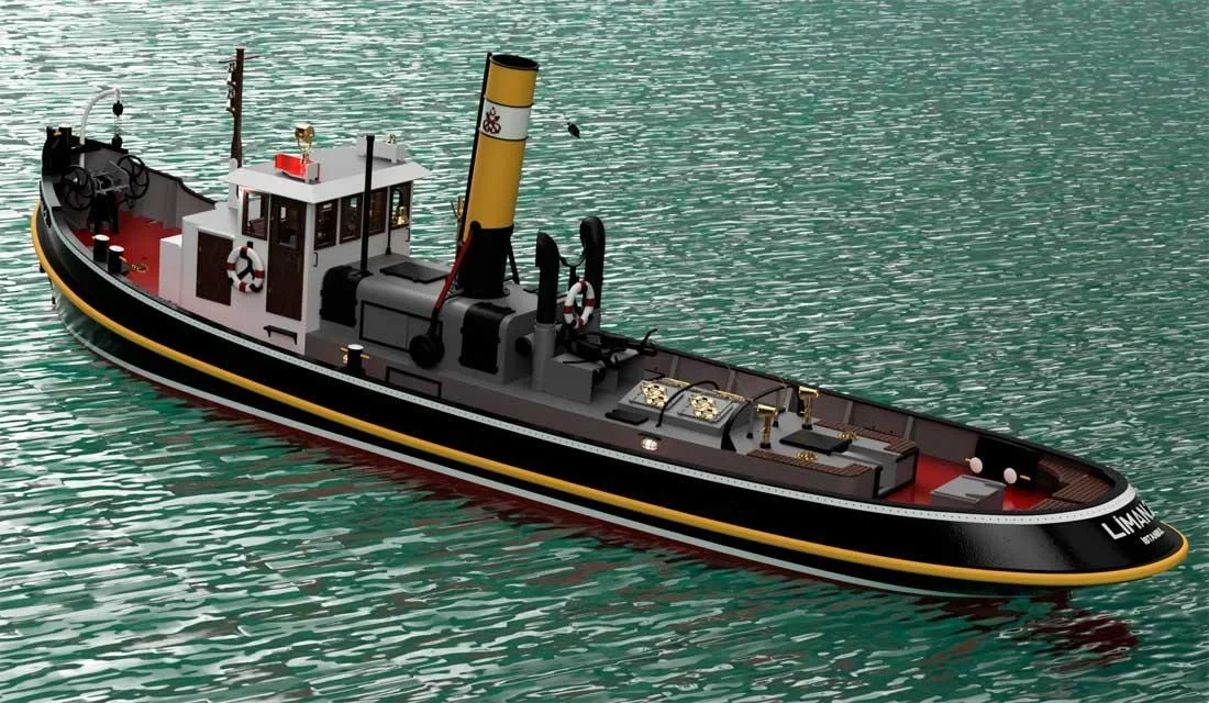Holzbausatz Liman 2, Historischer Schlepper im Maßstab 1:20 - 6