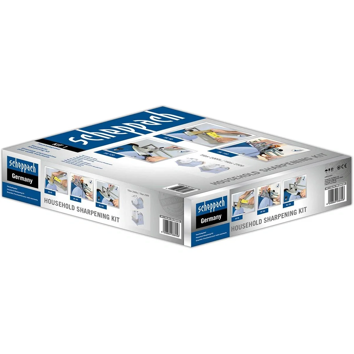 Haushaltsschleifset mit Schleifaufsätzen 40, 120 und 160 - 4