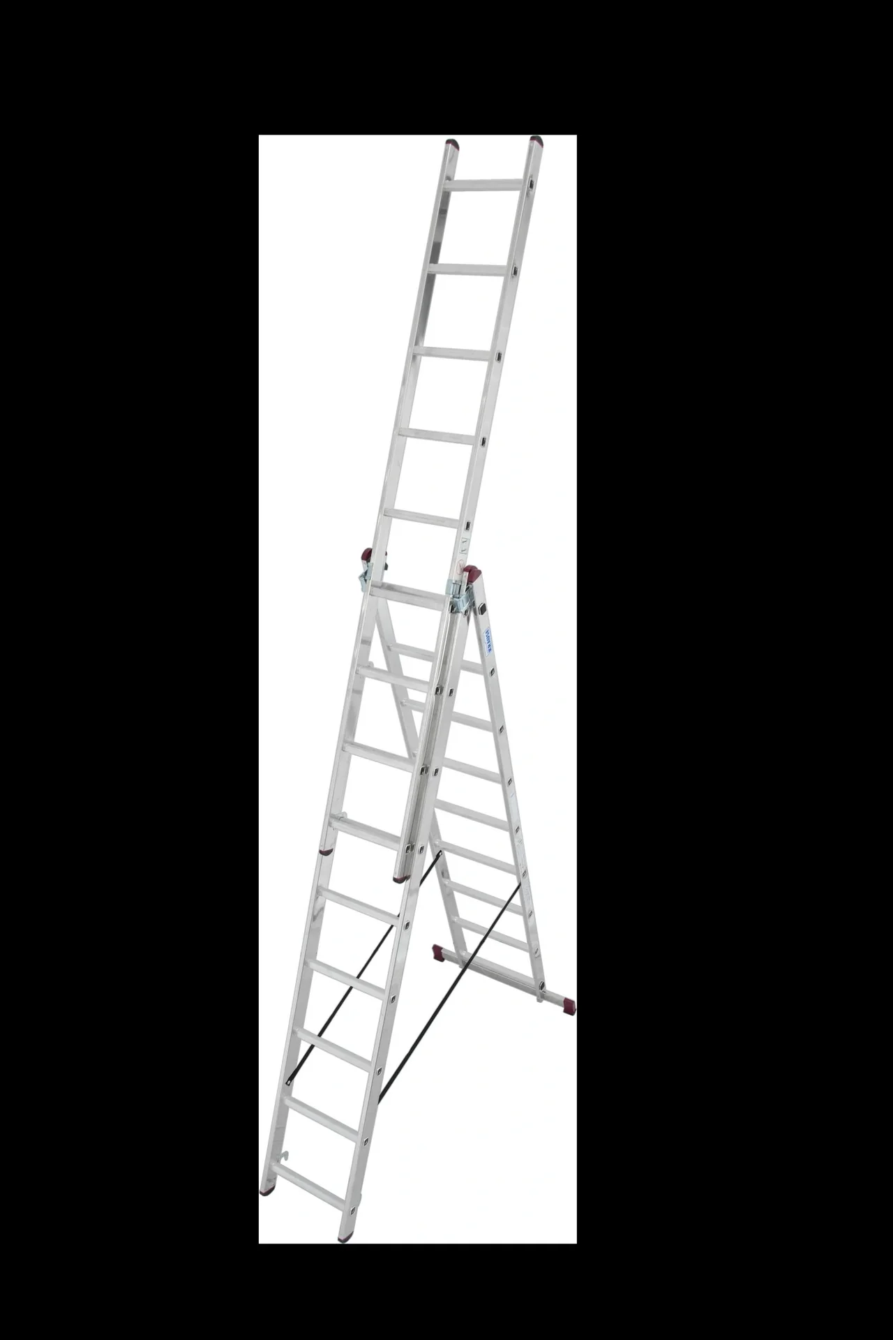 CORDA Vielzweckleiter, 3 x 9 Sprossen - 12