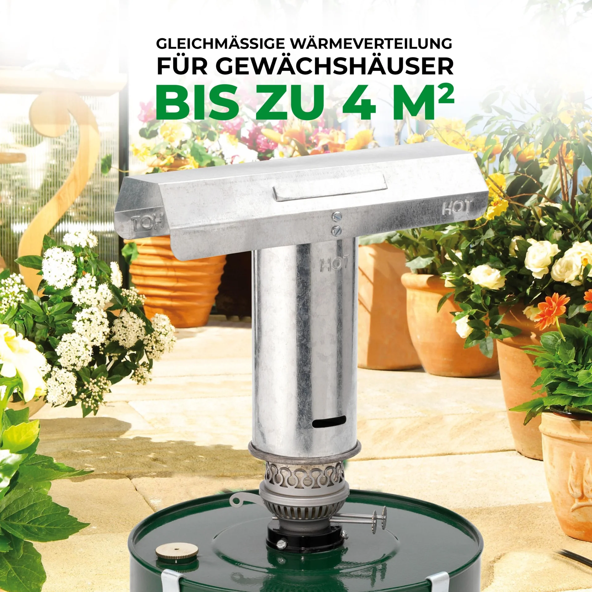 Paraffin-Gewächshaus-Heizung "WARMAX POWER 4", 300 W - 9