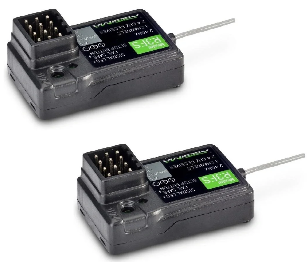 2 - Kanal Fernsteuerung "CR2S.V2" 2.4GHz inkl. 2 St. 3 Kanal Empfänger - 4