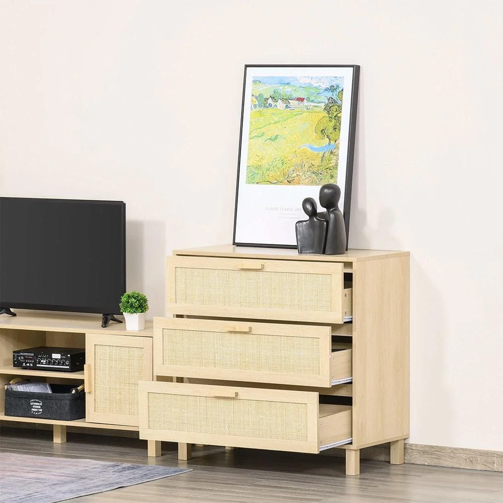 Beistellschrank mit Schubladen natur - 1