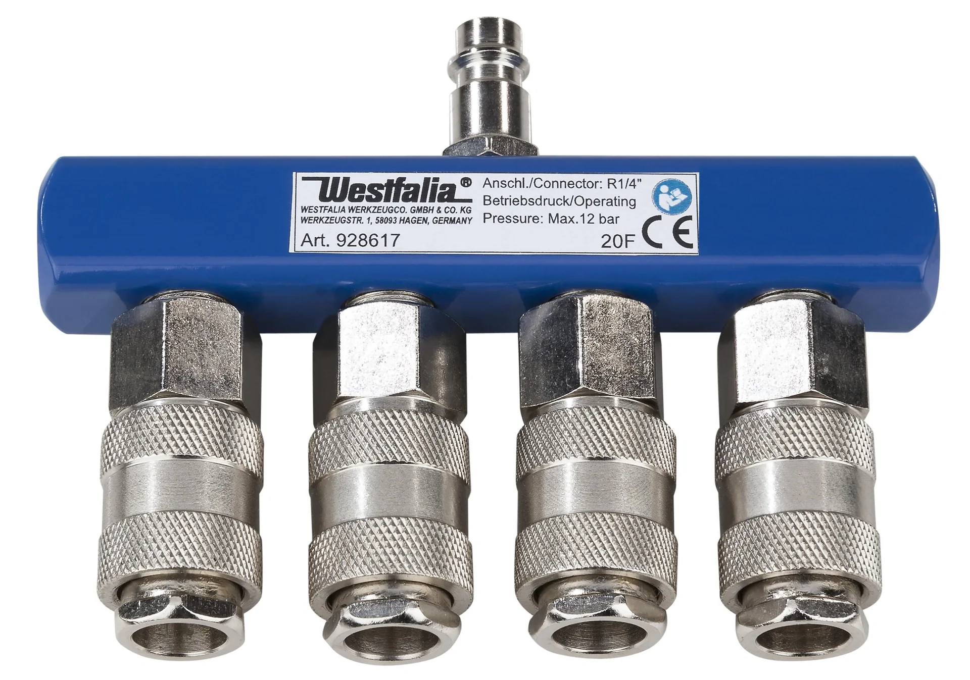 Druckverteiler-Schnellanschluss 4-fach - 1