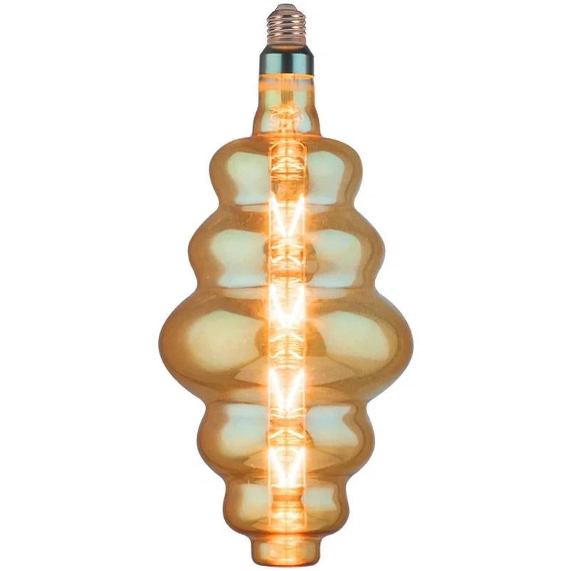 VT-2169 XXL Dimmbare Design-LED-Glühlampe - 8W - 2000K - E27 Fassung - S180 - Gold - 3