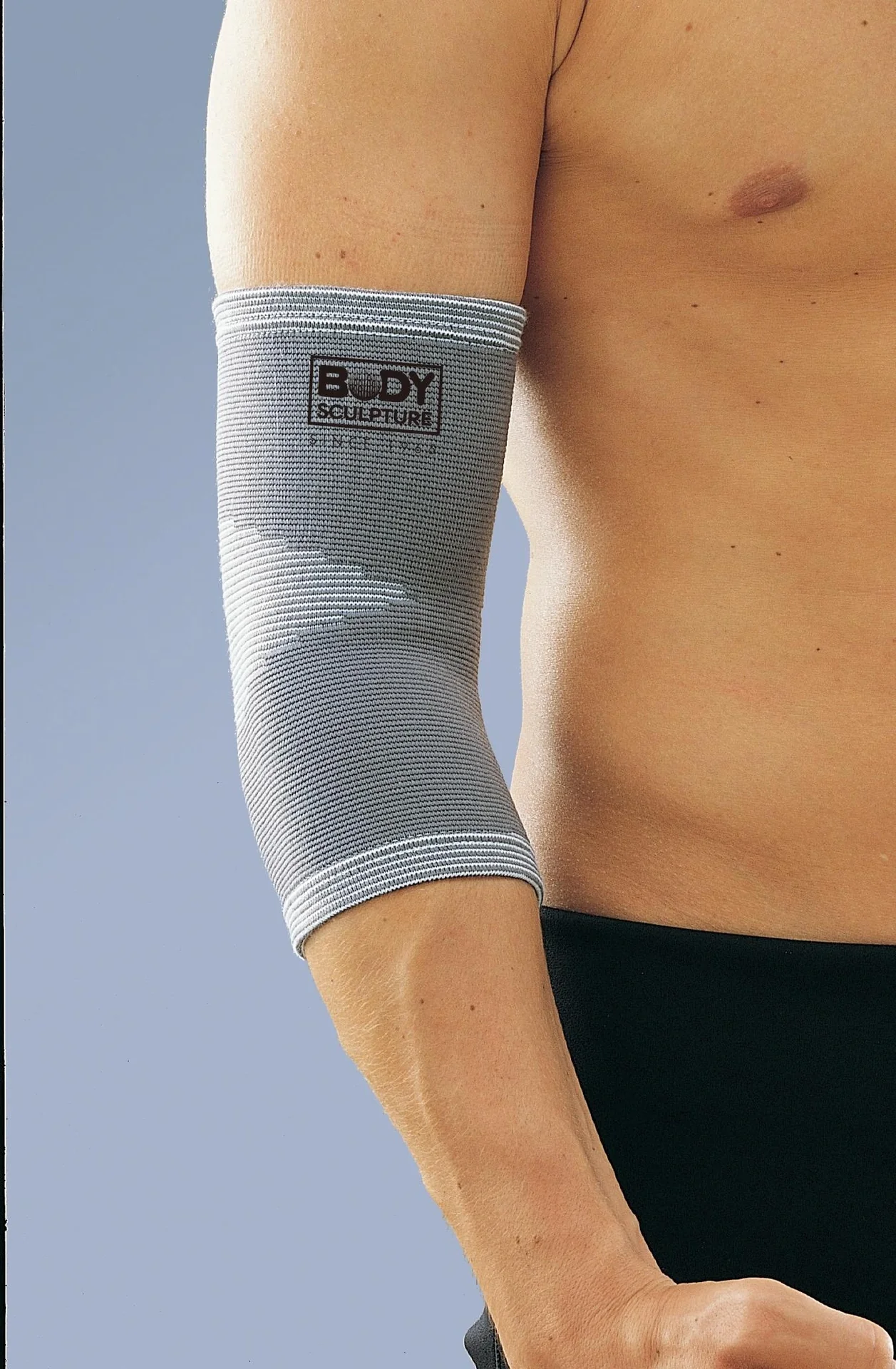 Ellenbogenbandage, elastisch grau Gr. S/M - 2