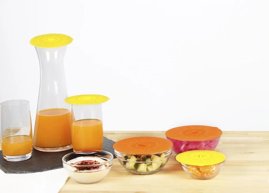 Aufbewahrungsdeckel aus Silikon, groß, 3 Stück - 6