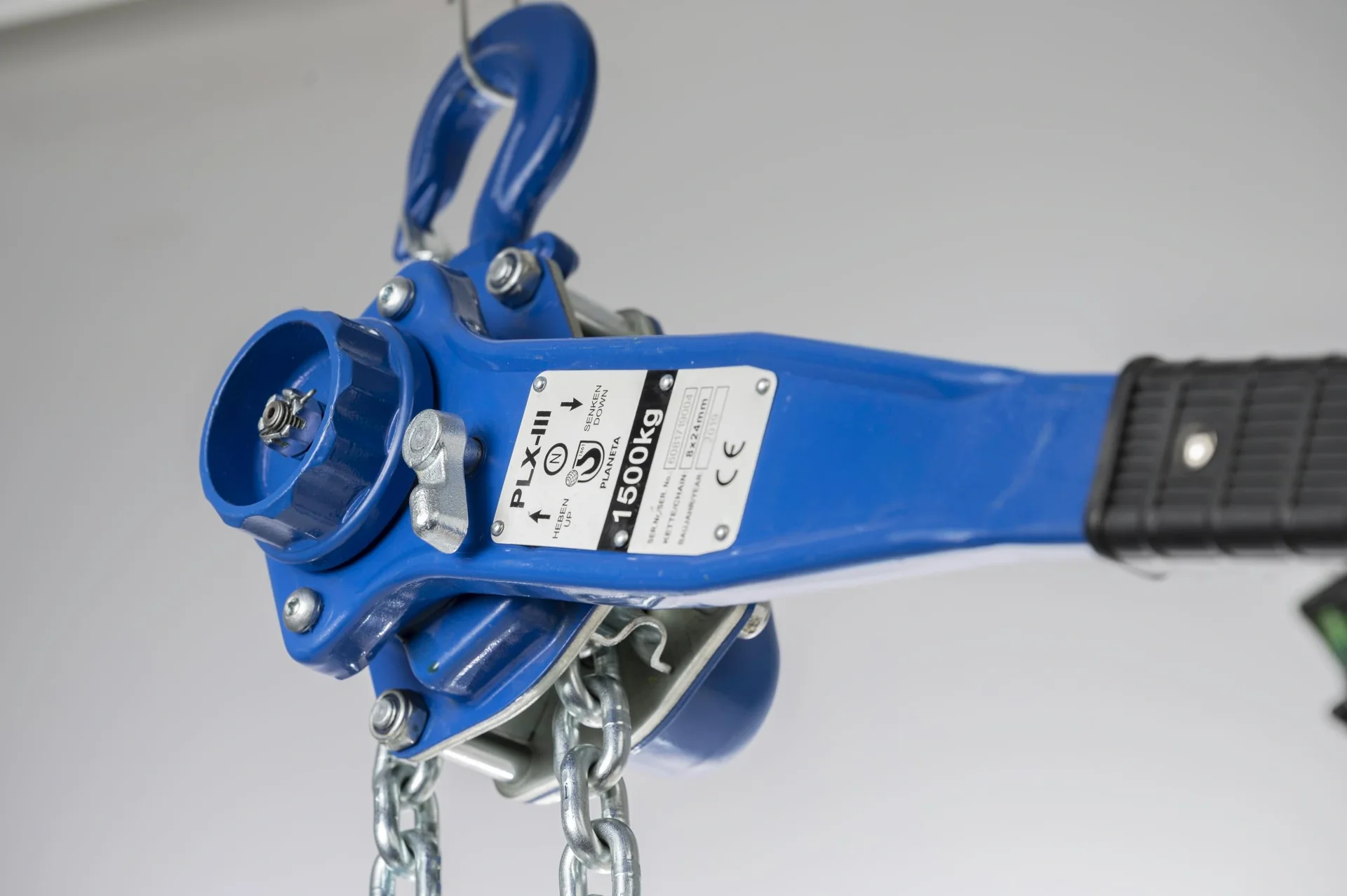 Hebelzug PLX-III 0,75, Tragfähigkeit 750 kg, Hub 1,5 m, 1-strängig - 3