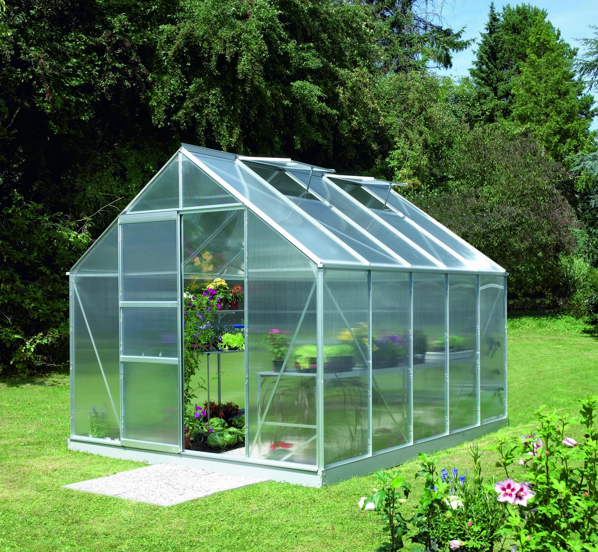 Gewächshaus Merkur 8300 HKP 6 mm, Farbe alu - 2