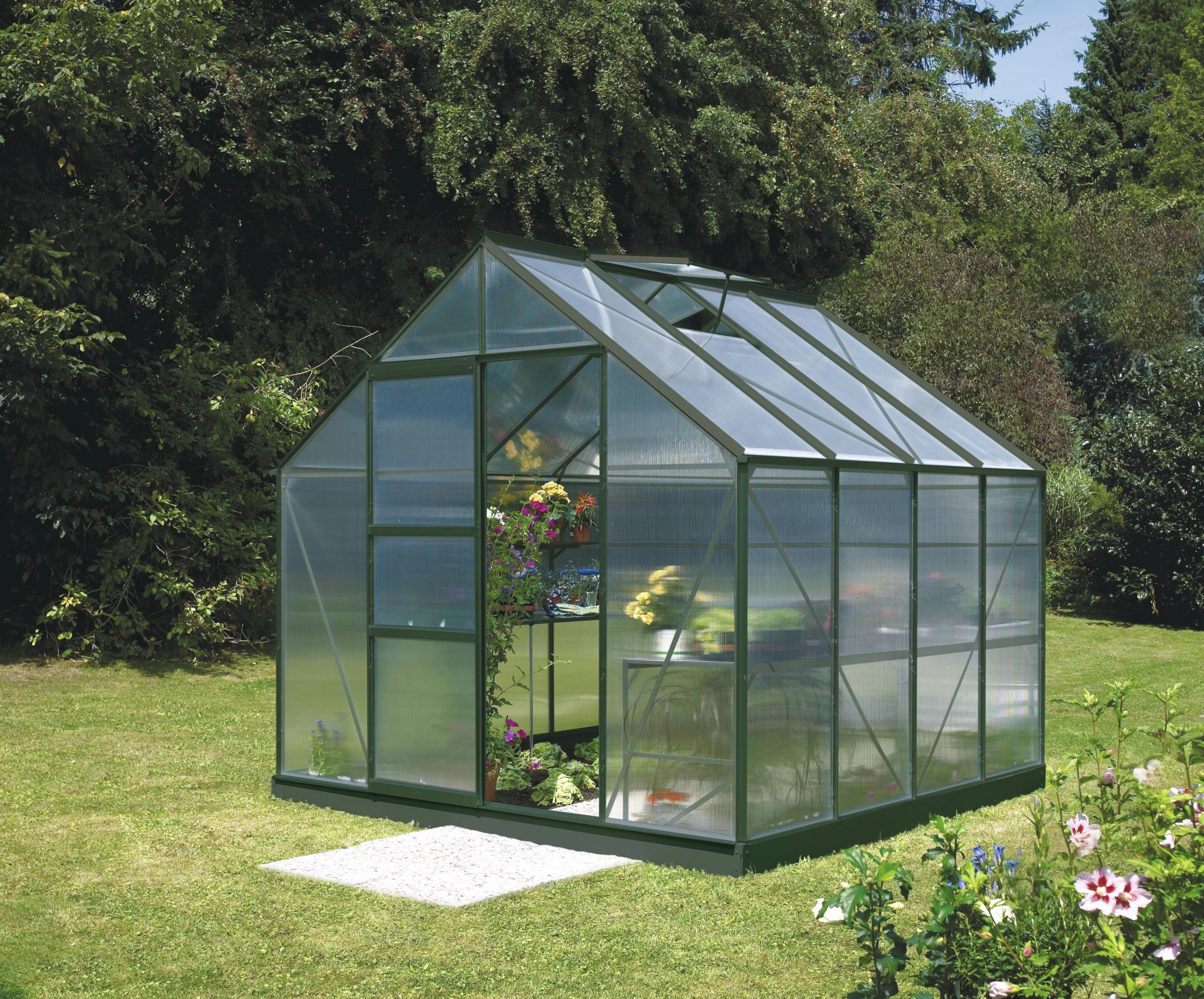 Gewächshaus Merkur 9900 ESG 3 mm, Farbe alu - 3