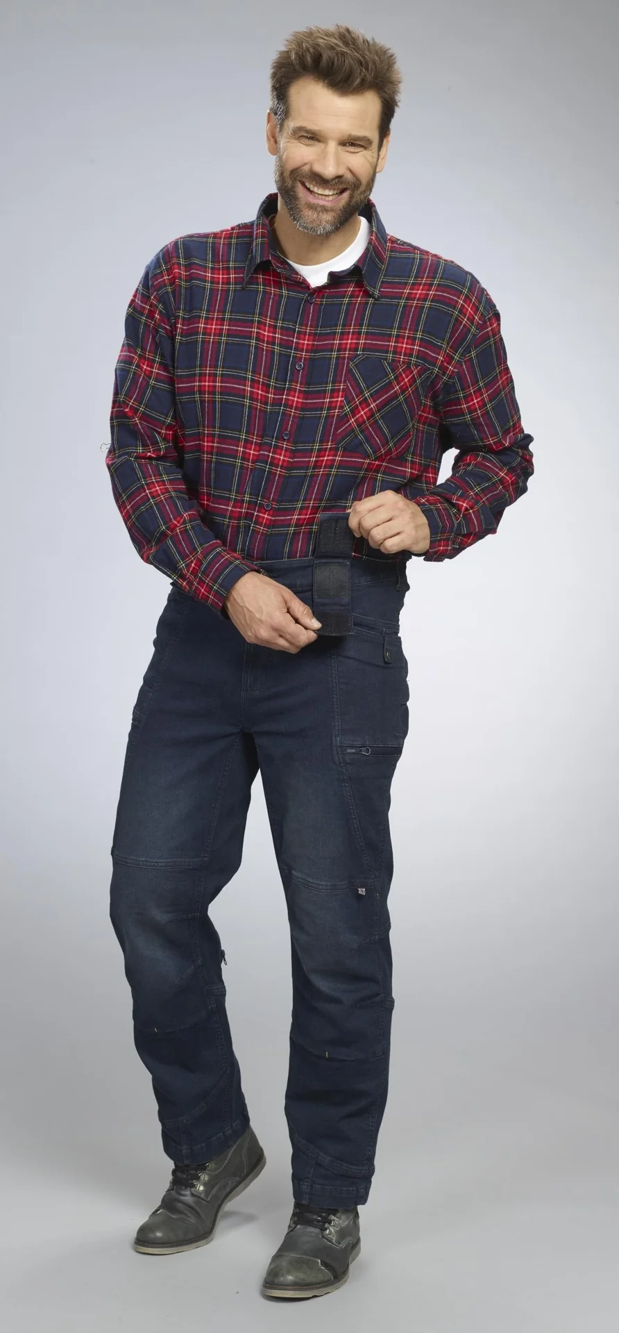 Arbeitsjeans mit Stretch, Farbe jeansblau, Gr.48 - 12