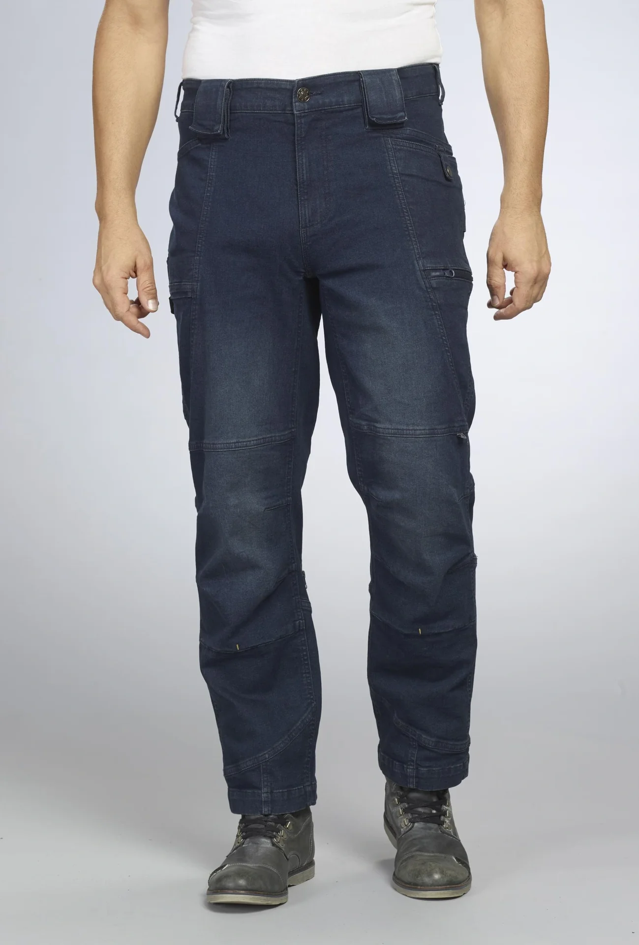 Arbeitsjeans mit Stretch, Farbe jeansblau, Gr.50 - 1