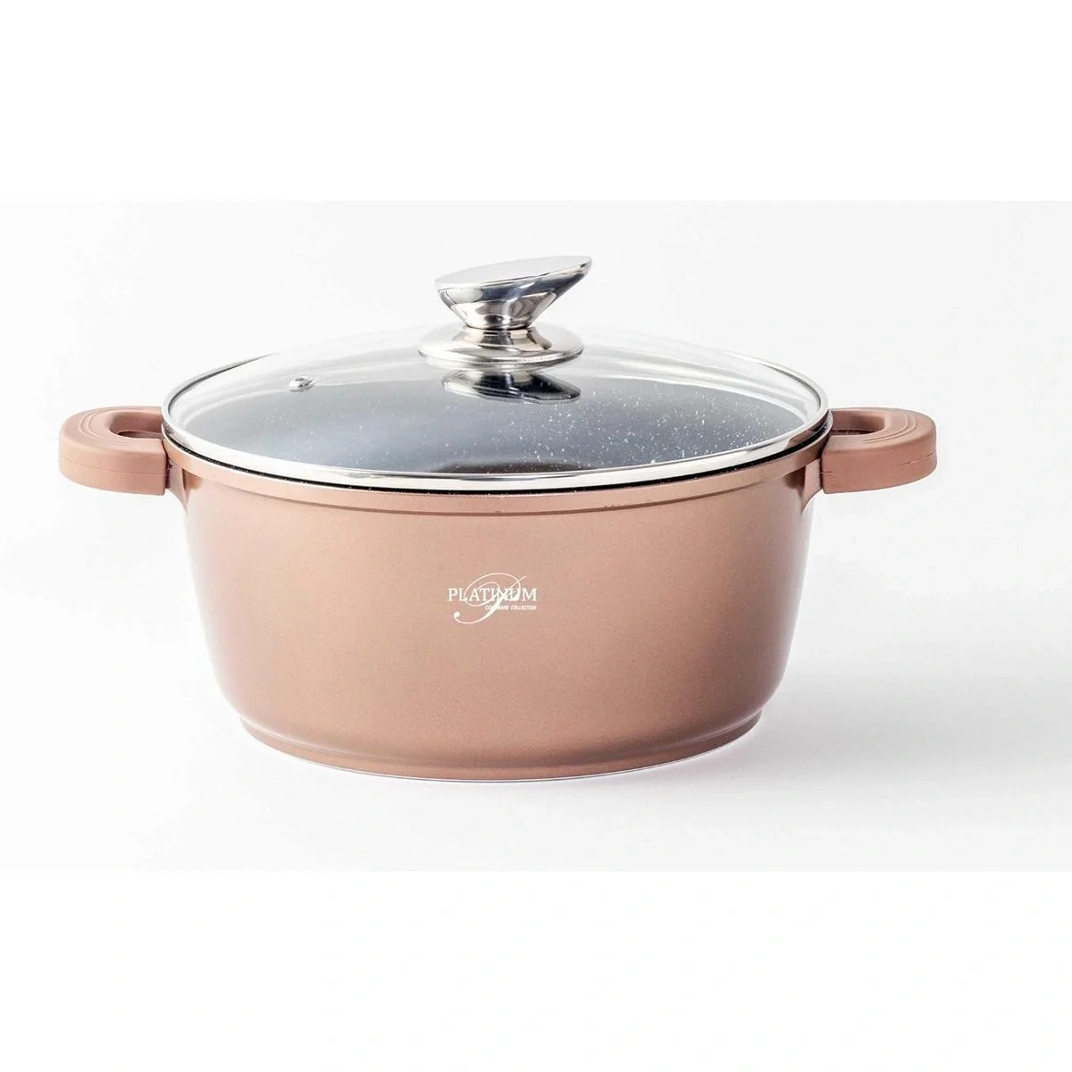 Kochtopf - mit Deckel - 28 cm - Kupfer - 9