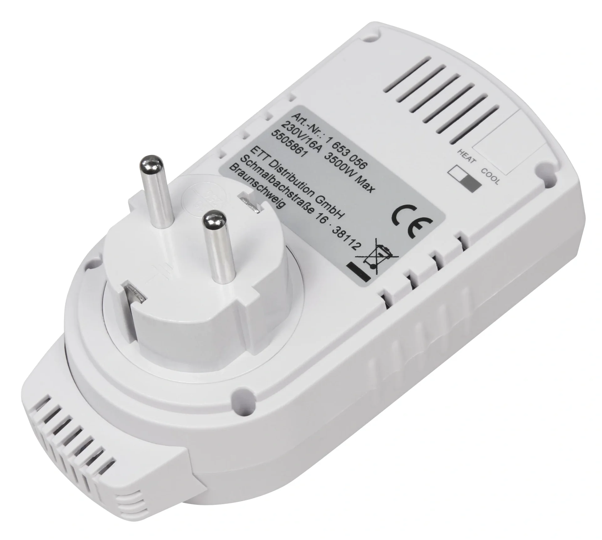 Steckdosen-Thermostat 5-30°C, 3500W - 7