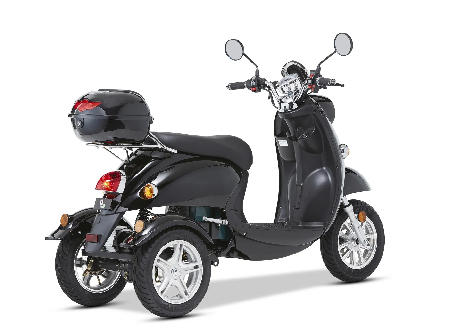 3-Rad E-Mobil Modena 25 km/h - schwarz - Neue Roller-Optik mit dem Komfort eines Elektromobils - 11