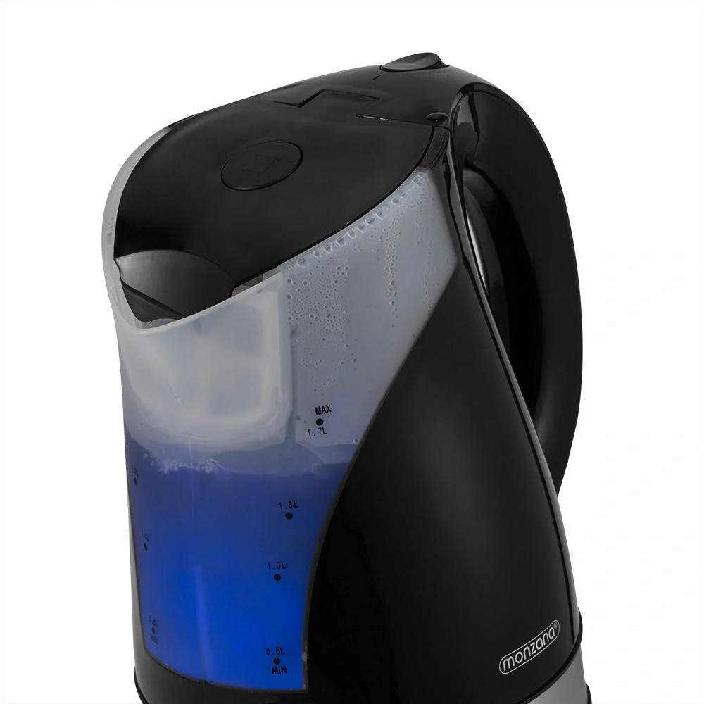Wasserkocher Design Schwarz/Silber 1,7L - 5