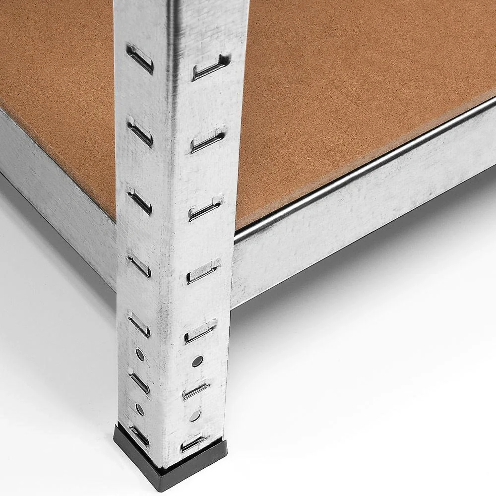 Metall-Lagerregal / Fachbodenregal mit 5 Fachböden - 875kg Kapazität - (HxBxT) 180x90x40 cm - 175kg pro Fachboden - 8