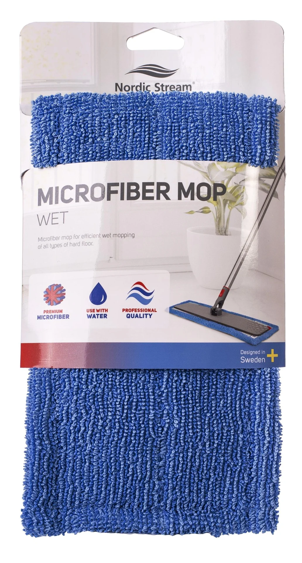 Mikrofaser-Ersatzbezug, fein für Bodenwischer mit Teleskopstiel - 4