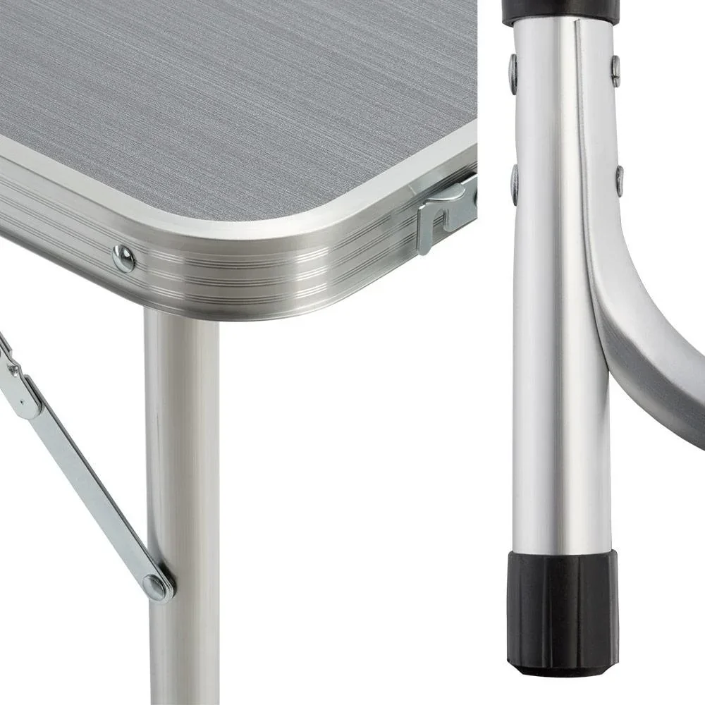 Campingbank 5 Stück grau Aluminium faltbar - 7