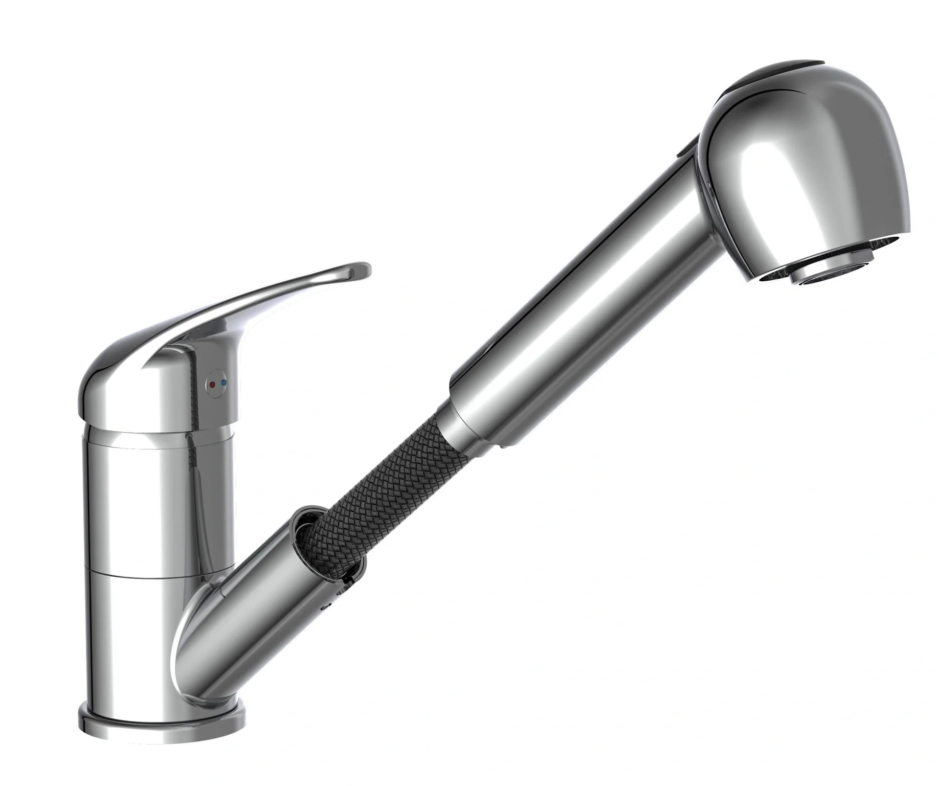 SUPRA Spültischarmatur, chrom, mit herausziehbarer Geschirrbrause - 4