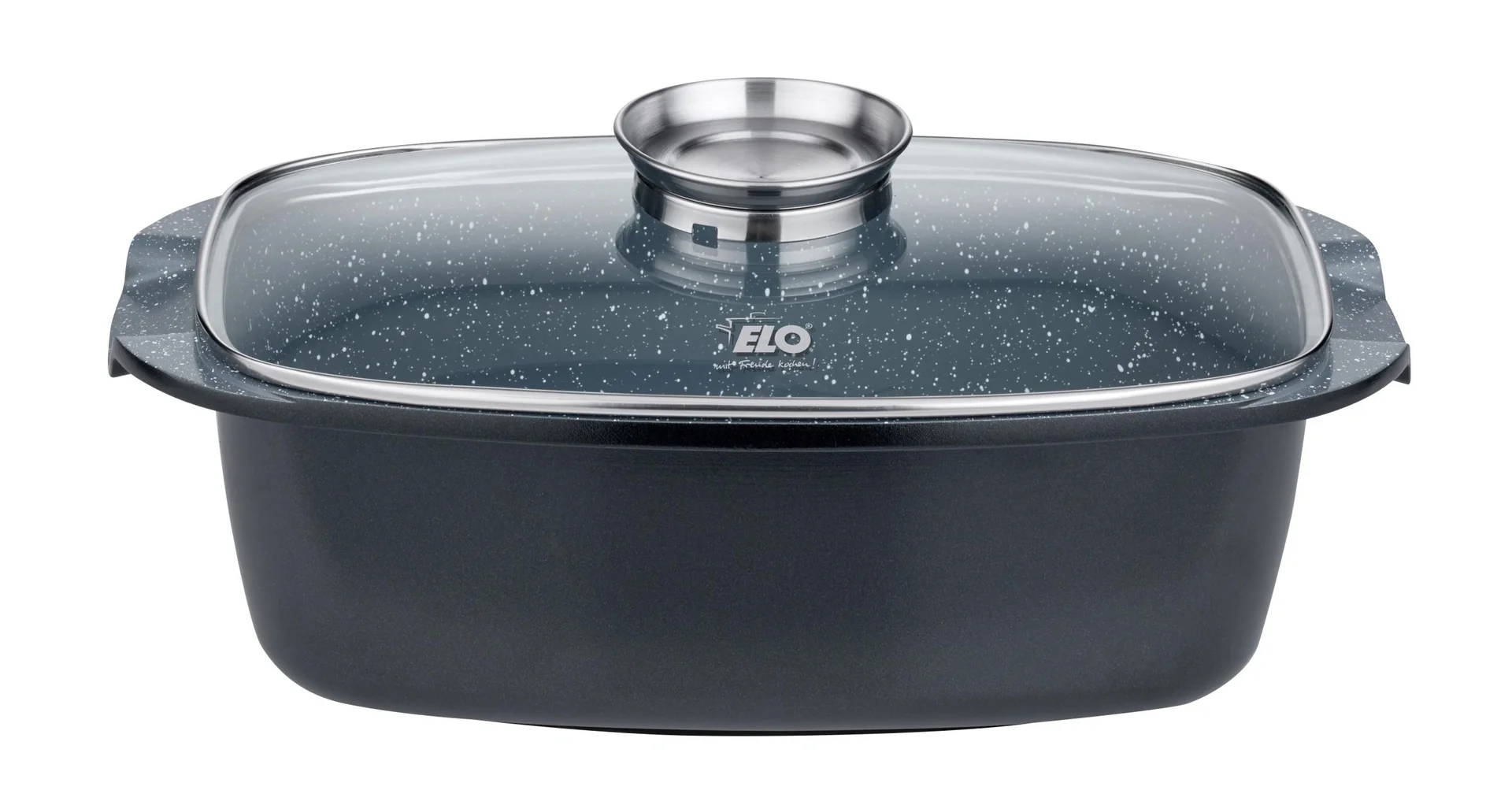 Bräter Aluguss „PURE BASALT“, mit Glasdeckel, 5,1 Liter - 1