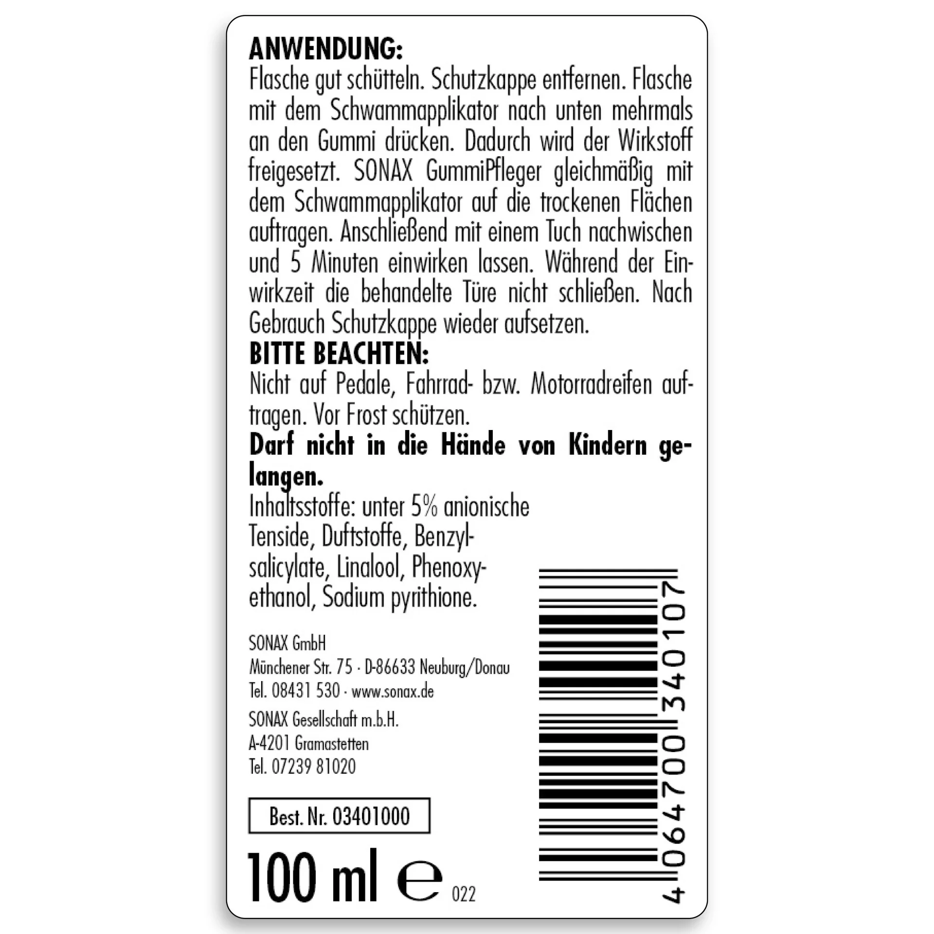 Gummipfleger 100 ml - 7