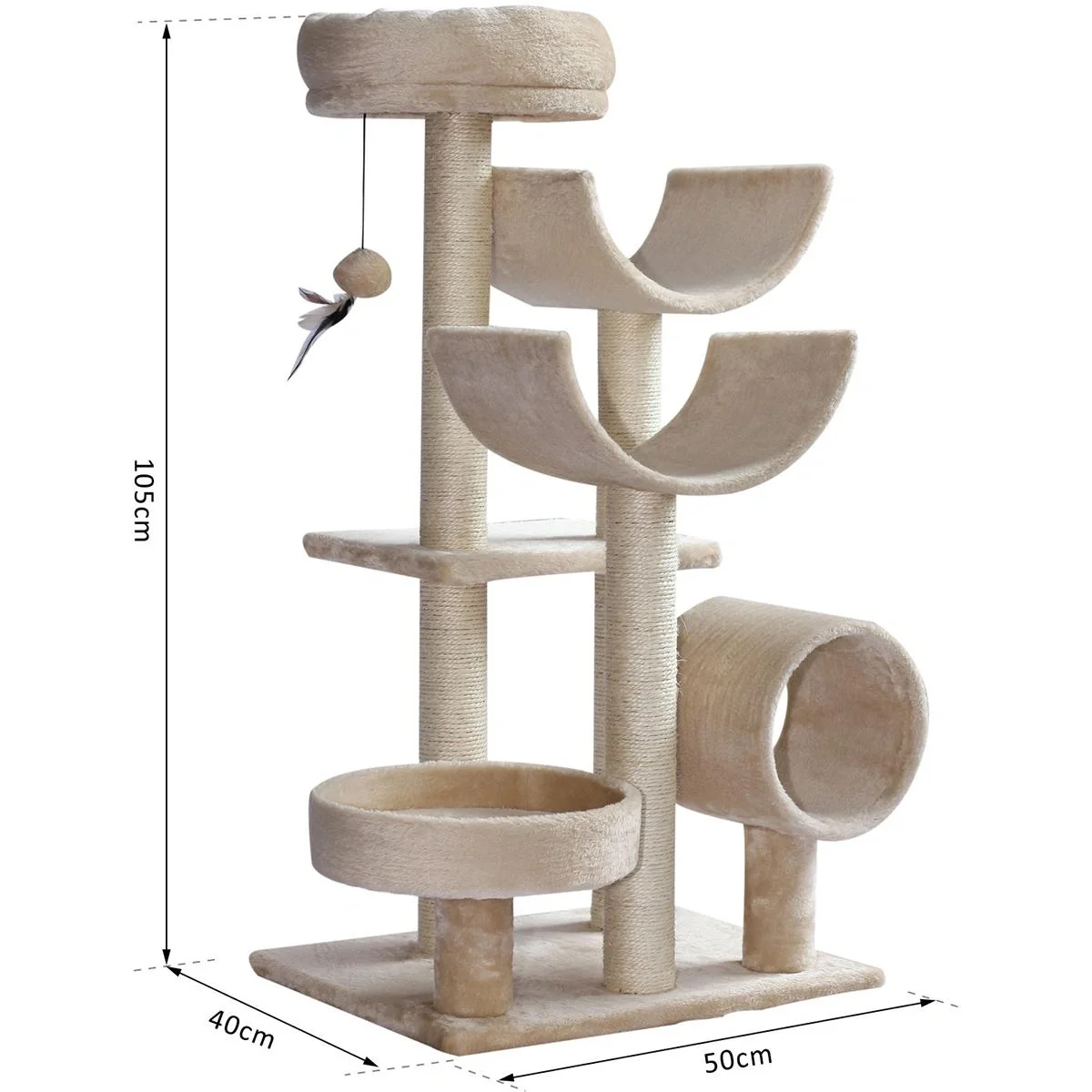 Katzen Kletterbaum beige - 3