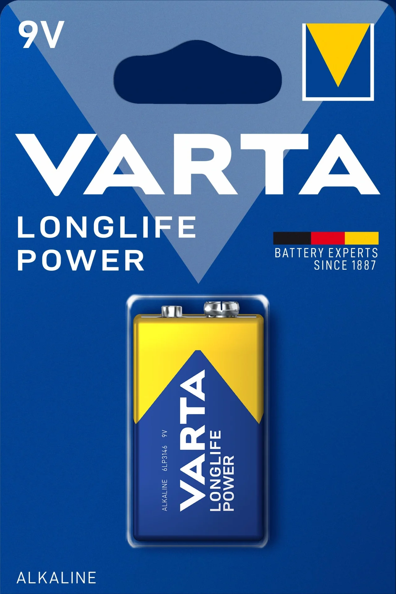 LONGLIFE Power 9V Block Alkaline Batterie - 1 Stück - 3