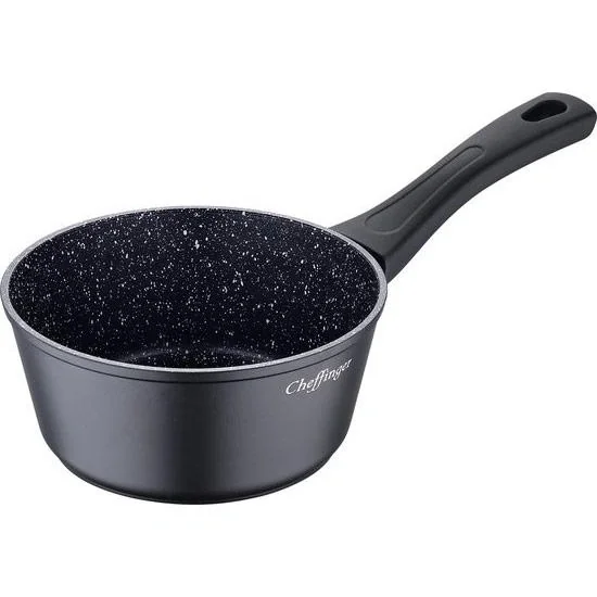 Cheffinger 10-teiliges Pfannenset - Marmorbeschichtung - Schwarz - 5