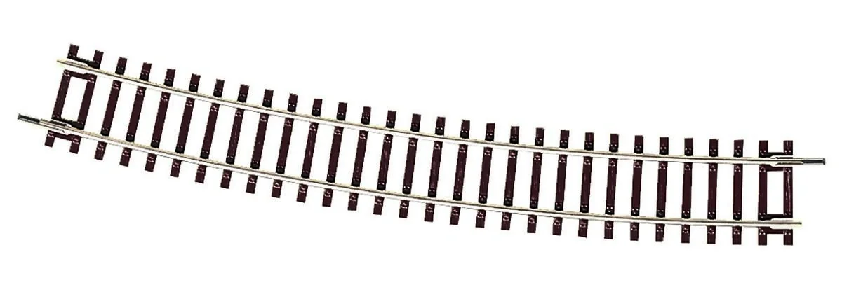 12 Stück Gebogenes Gleis R9, Radius 826,4 mm, Bogenwinkel 15° - 1