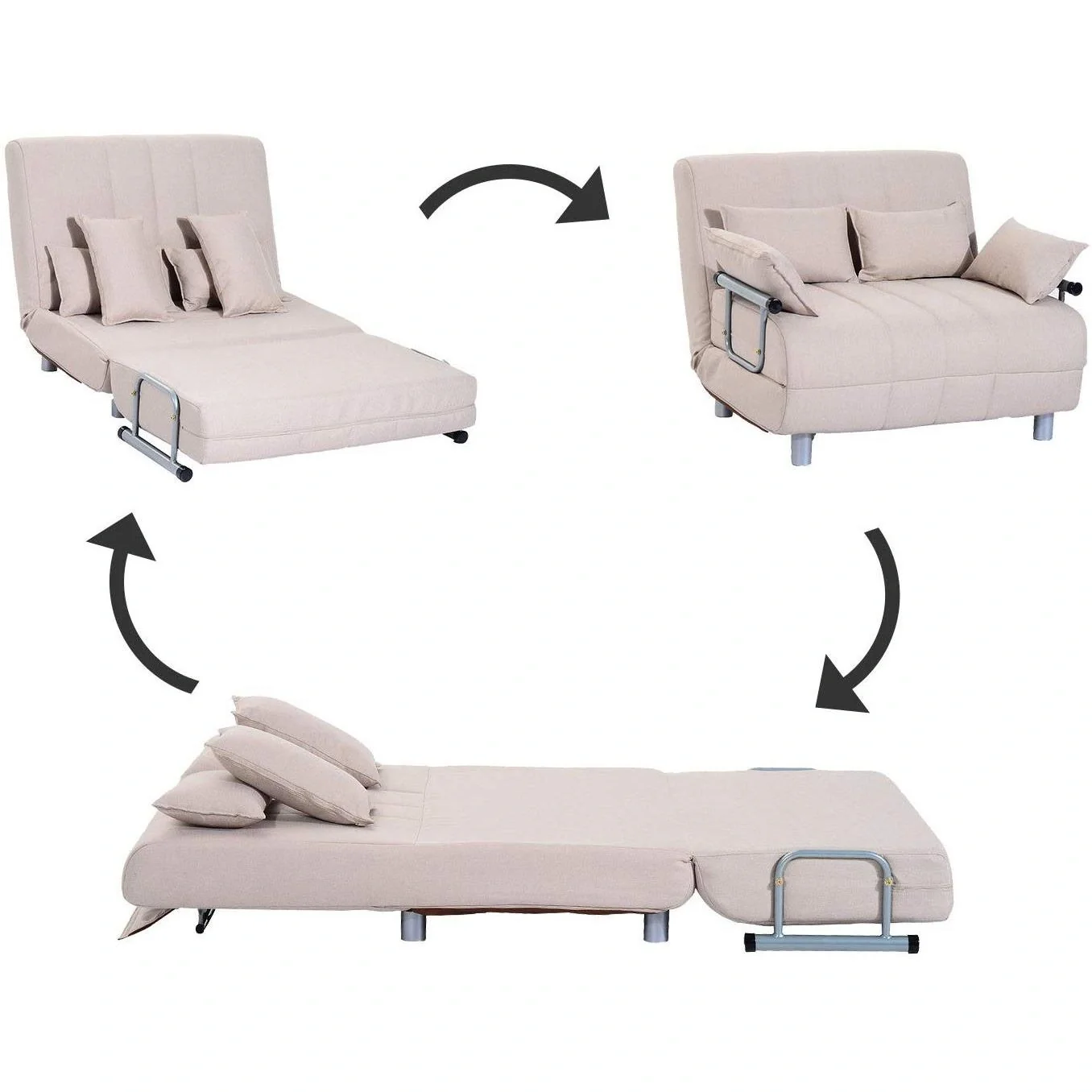 2 in 1 Schlafsessel mit integriertem Bett - 11