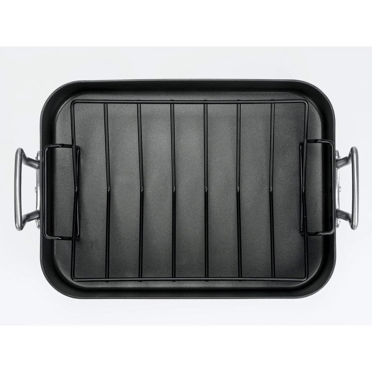 Mehrzer - Rechteckige Bratpfanne mit Rost - 42 cm - 2