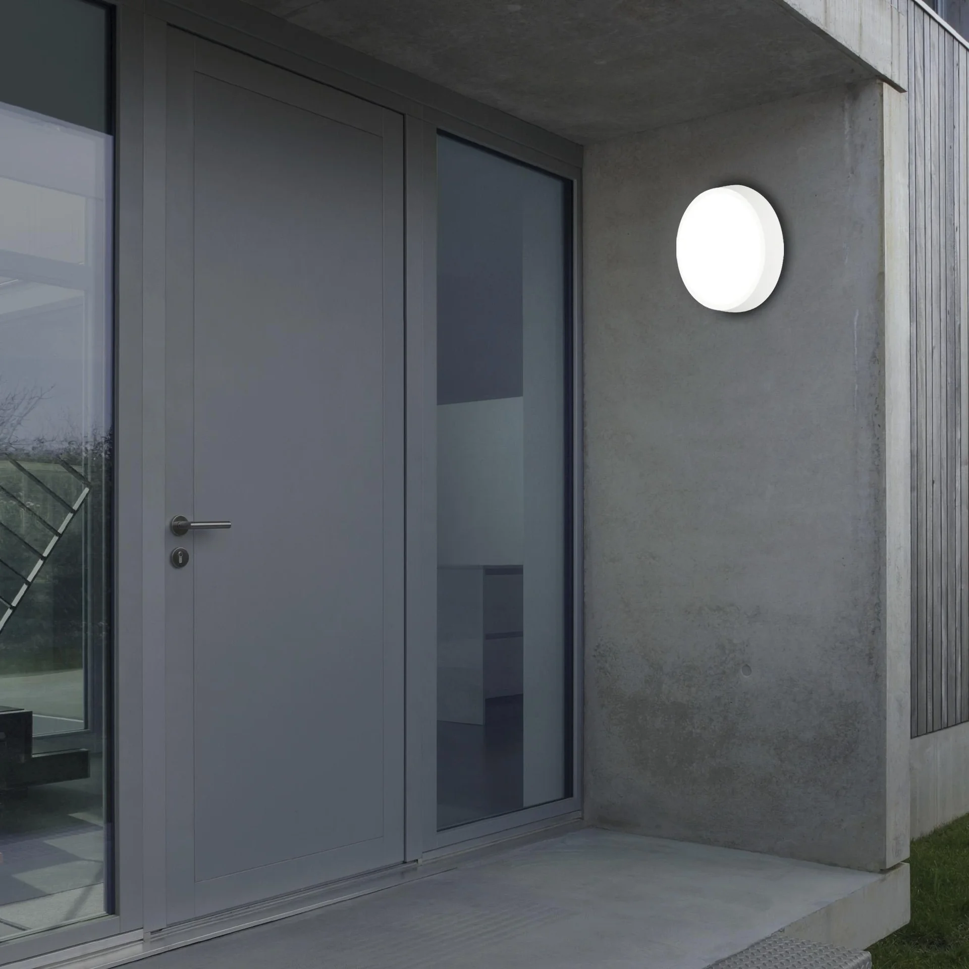 HAGEN LED Außenleuchte, Wand- und Deckenleuchte, weiß, IP44, 24 Watt, 2.160 lm, 4.000 K - 7