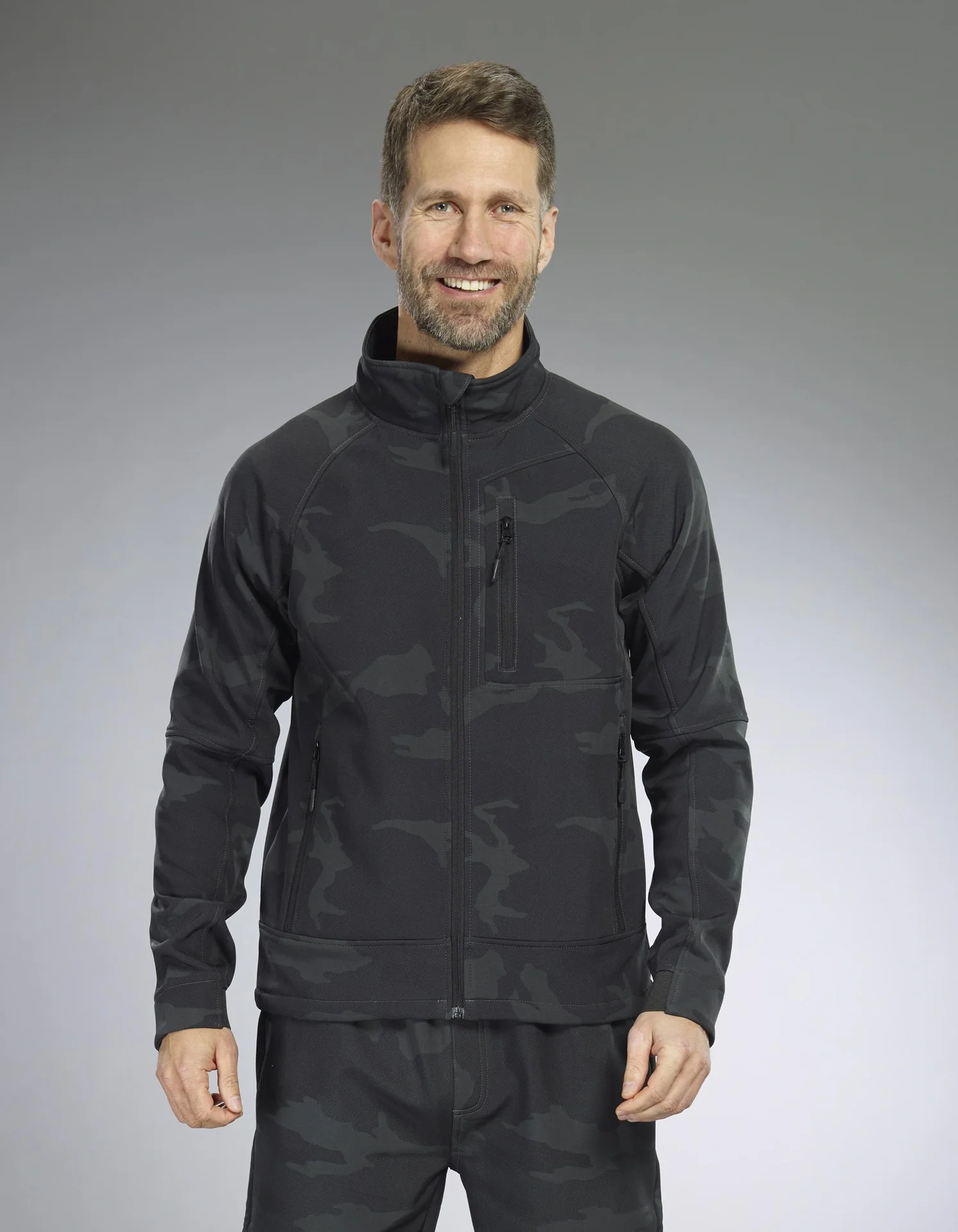 Softshelljacke, Farbe camouflage, Gr.L - 1