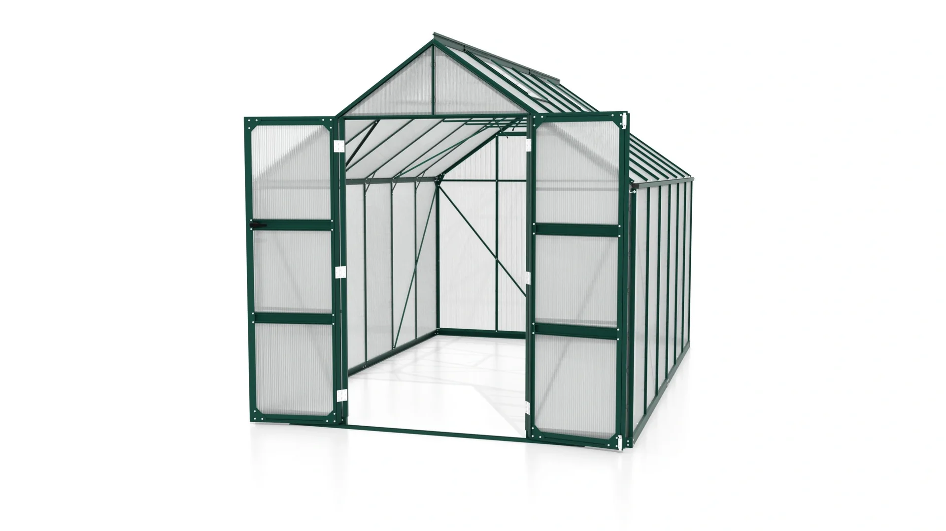Gewächshaus Domus 9900 HKP 6 mm, Farbe smaragd - 2
