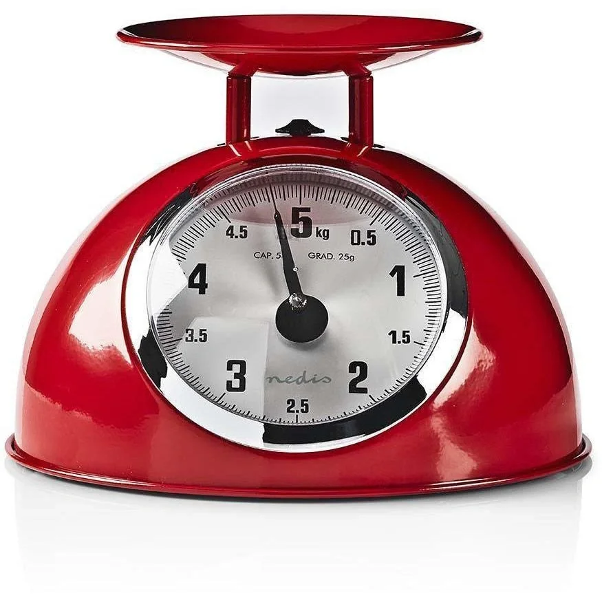 Nedis Retro-Küchenwaage - Analog - Metall - Rot - 3