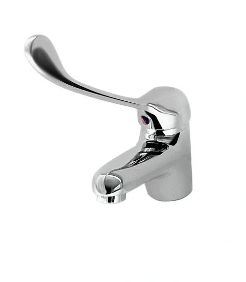 Waschtischarmatur Objekt mit Arzthebel, Niederdruck, chrom - 1
