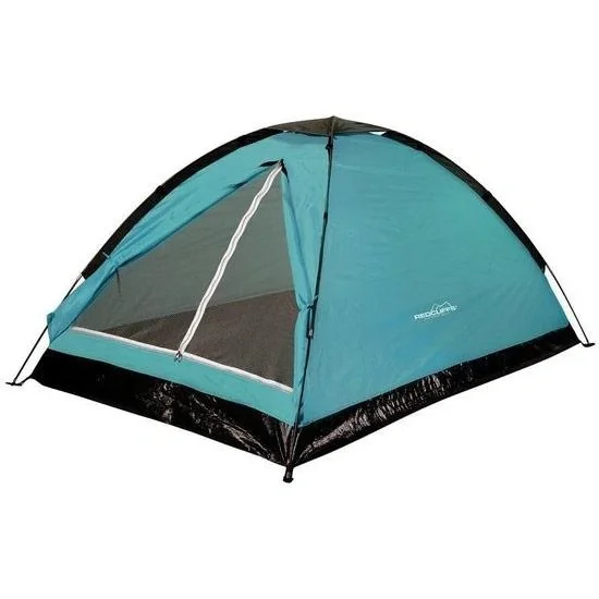 Camping-Set - 2 Personen - Zelt (120x200x100 cm) + Schlafsäcke + Matten - 2