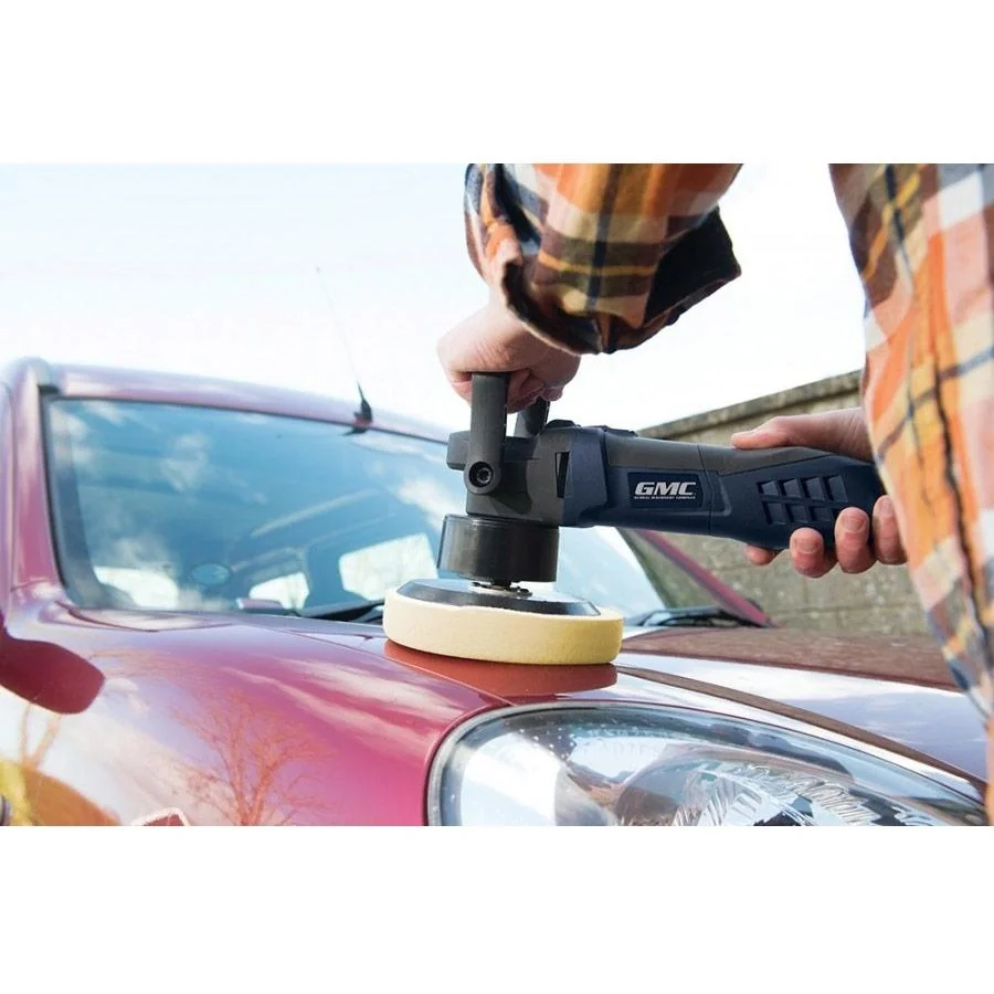 Schleif- und Poliermaschine - 600W - Ø150 mm - Inkl. Tragetasche und 3 Pads - 7