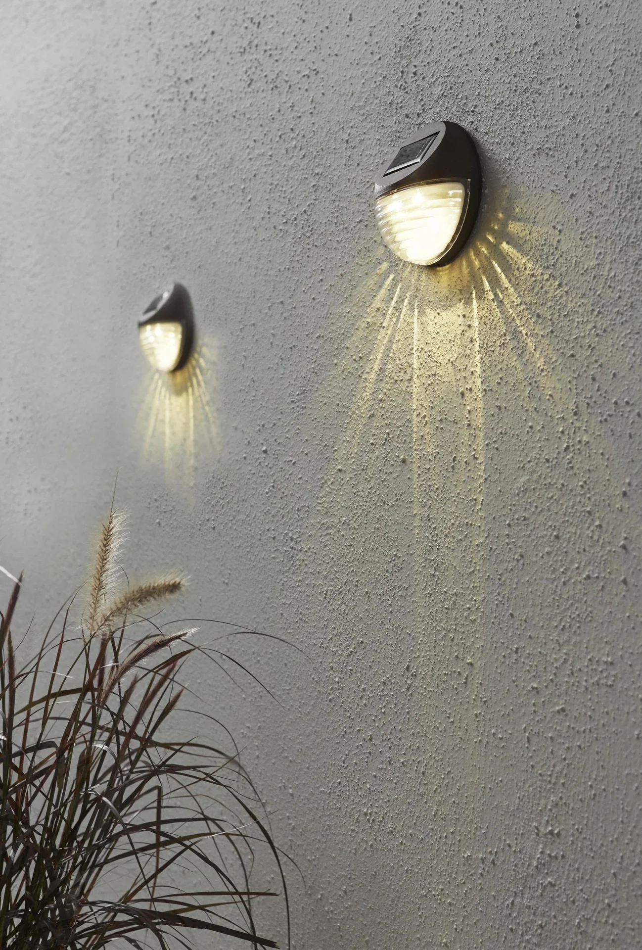 LED Solar Wandleuchten "Fency" im 3er Set - 5