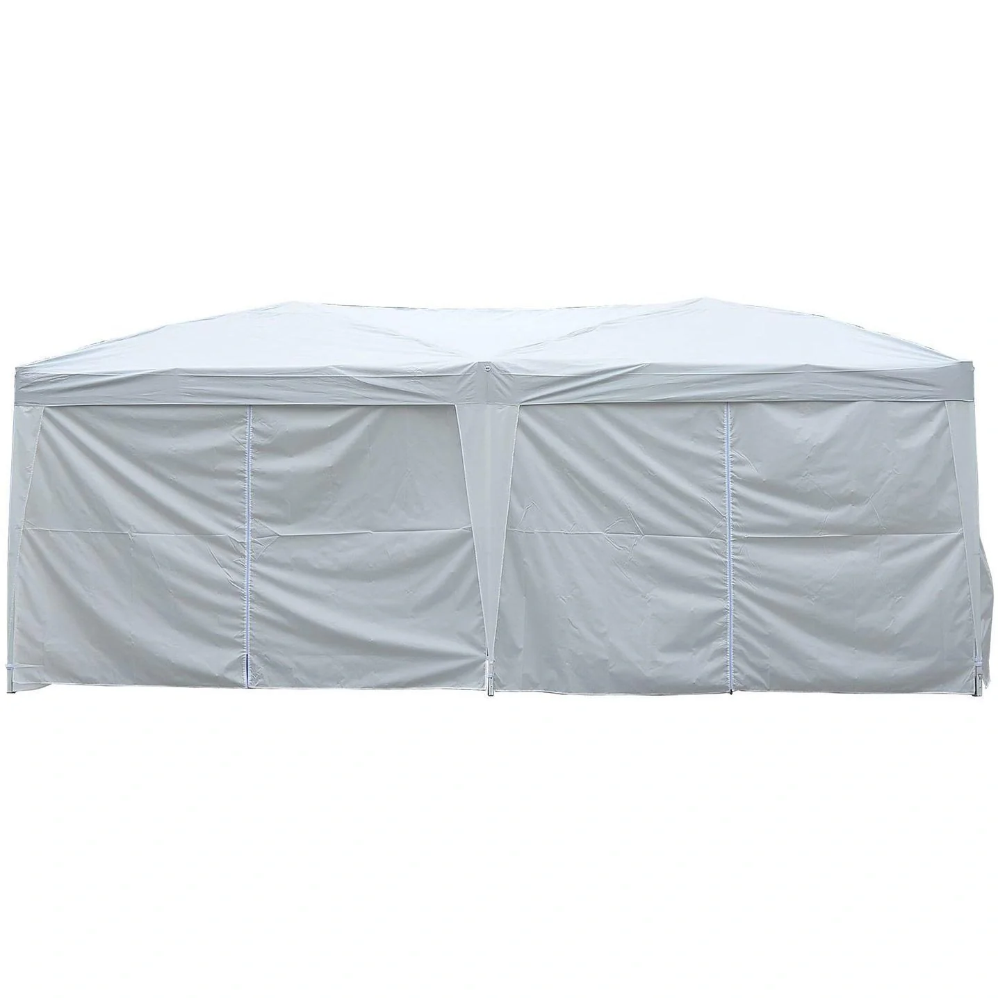 3x6 m Faltpavillon Pavillon Partyzelt Gartenzelt inkl. 6 Seitenteile Weiß - 8