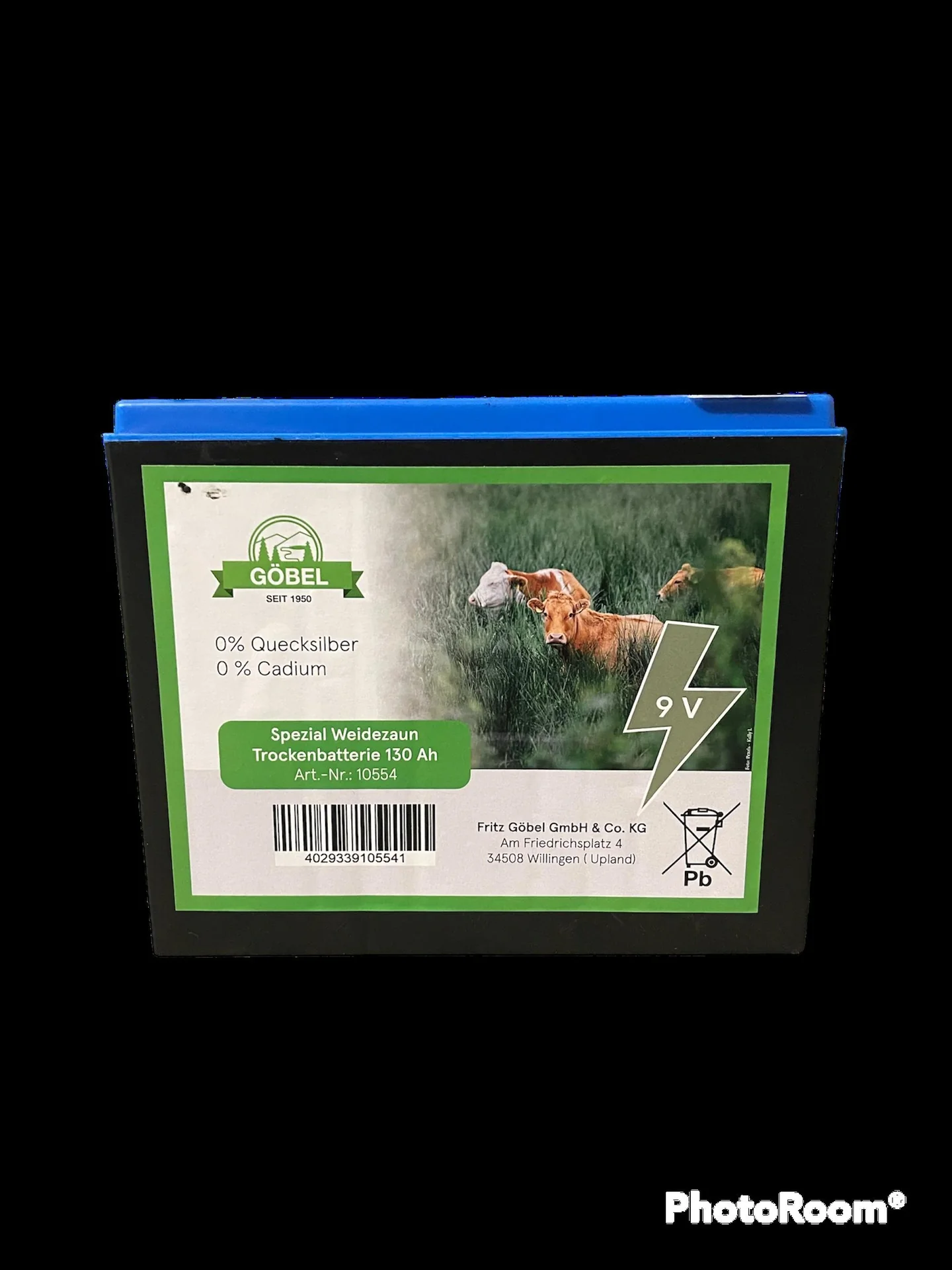 Weidezaunbatterie Profi 130, 9 Volt - Zink/Kohle - 1