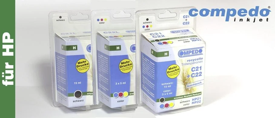 Druckerpatrone für HP 21+22 2er Multipack (BK/COL) - 2