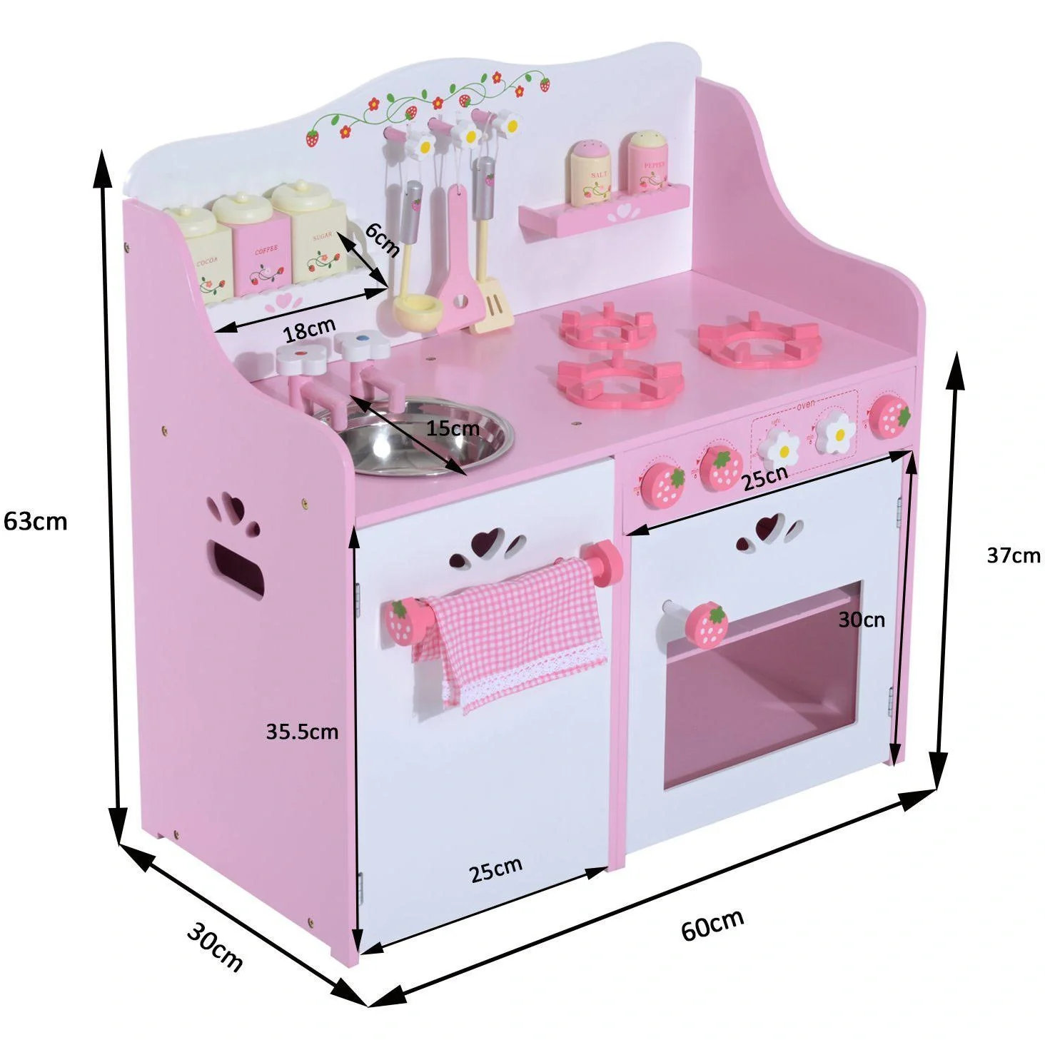 Kinderküche Kinderspielküche mit Zubehör - 8