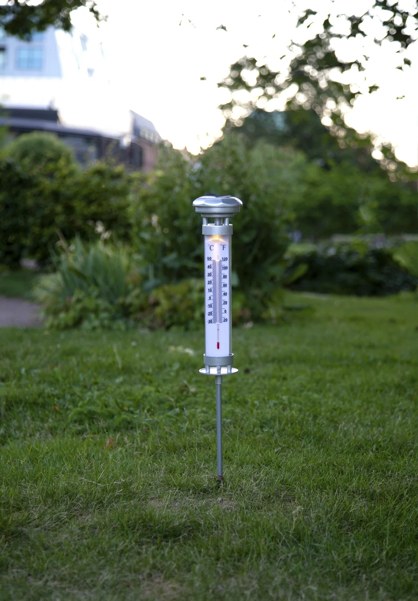 Solar Thermometer mit warmweißem LED Licht - 3