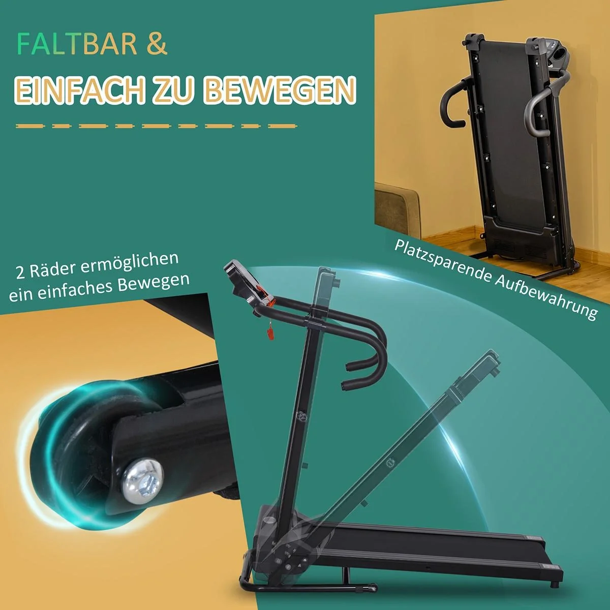 Laufband Klappbar elektrisch 500 W - 5