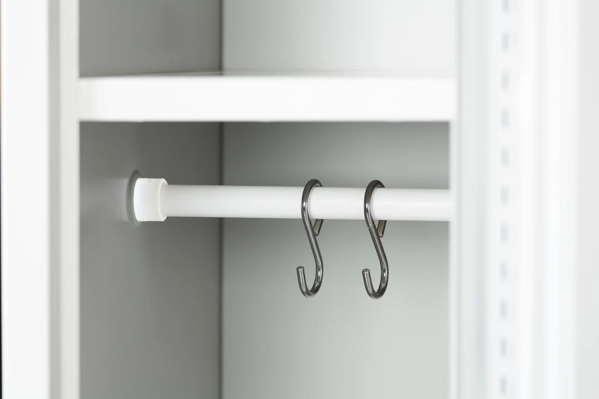 Schließfach-Spind PL-Serie - 1 Tür mit Schlüsselschloss, grau-blau - 8